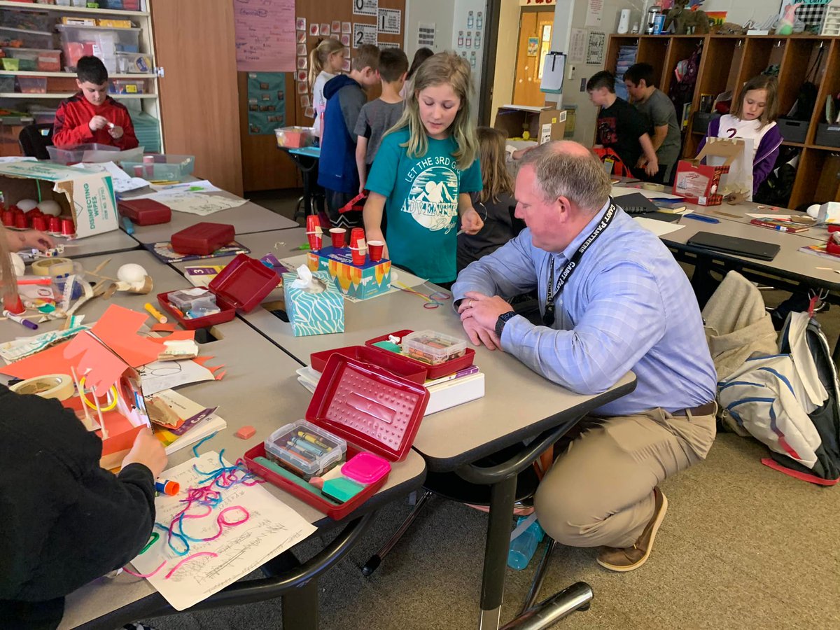 cabotsd's tweet photo. How fun! @DrTCabot &amp; @MichaelByrd54 had an awesome time with these 3rd graders @MtnSprings20 
They planned, designed, and created carnival games through their instruction in Illustrative Math. Dr. Thurman and Mr. Byrd were extremely impressed! Way to go 3rd graders! https://t.co/Tb8vvpXHvO