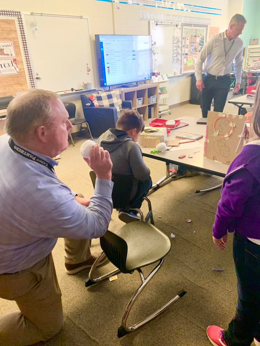 cabotsd's tweet photo. How fun! @DrTCabot &amp; @MichaelByrd54 had an awesome time with these 3rd graders @MtnSprings20 
They planned, designed, and created carnival games through their instruction in Illustrative Math. Dr. Thurman and Mr. Byrd were extremely impressed! Way to go 3rd graders! https://t.co/Tb8vvpXHvO