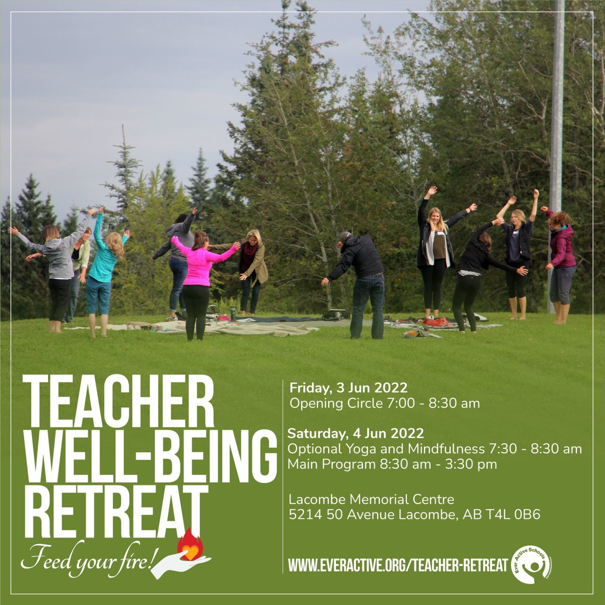 Teaching is a Calling! Join us for a #wellbeing #retreat to cultivate well-being within that calling! Connect, reflect and get refreshed! Join us in Lacombe, AB on June 3rd and 4th!

🔗bit.ly/TWB22Tix

#ABEd