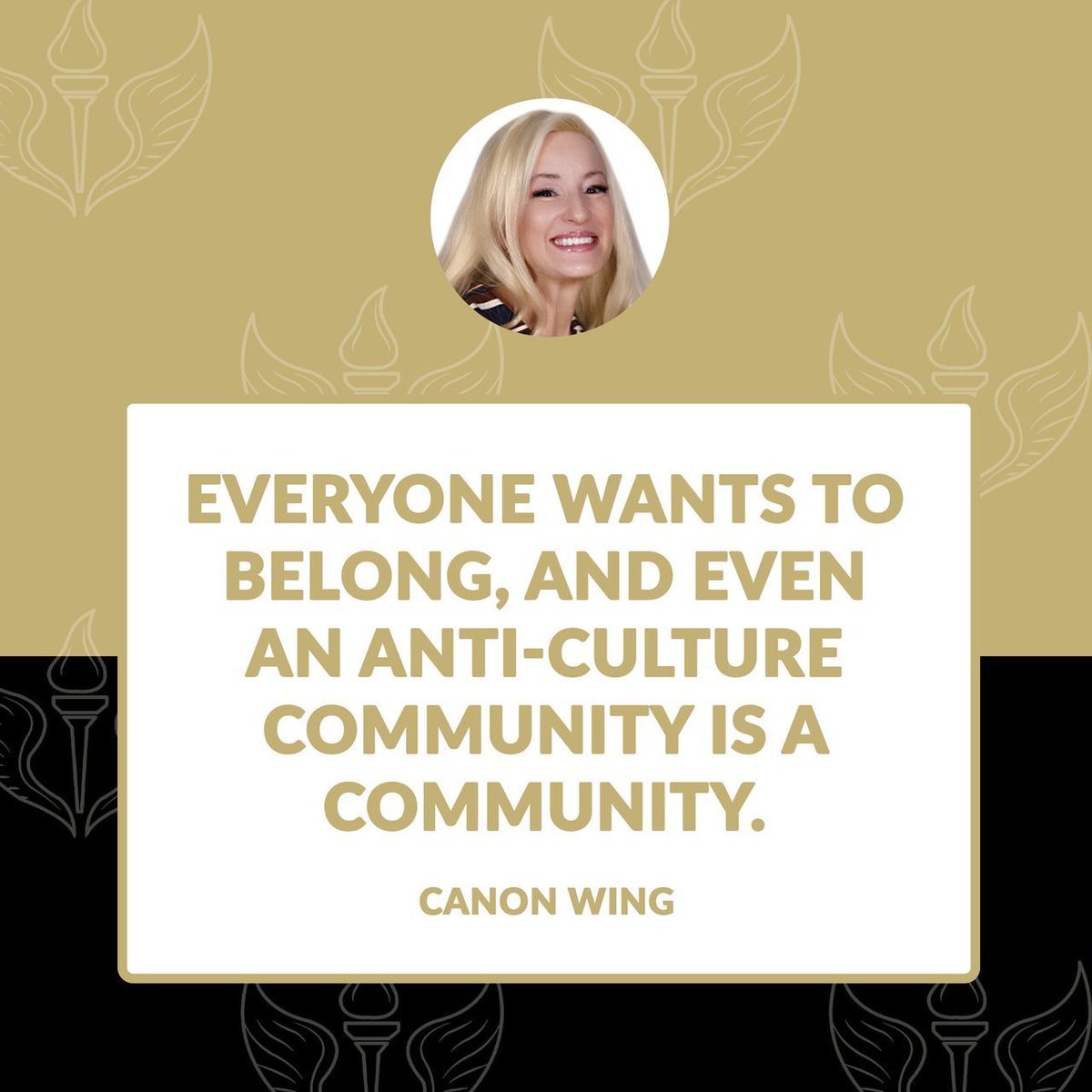 Everyone wants to belong, and even an anti-culture community is a community. - Canon Wing

Why is #Bitcoin rising? It’s called the Belonging Principal, and I have 3 simple ways you can start using it to grow your brand. Learn more now! youtu.be/Ualk908OnYU