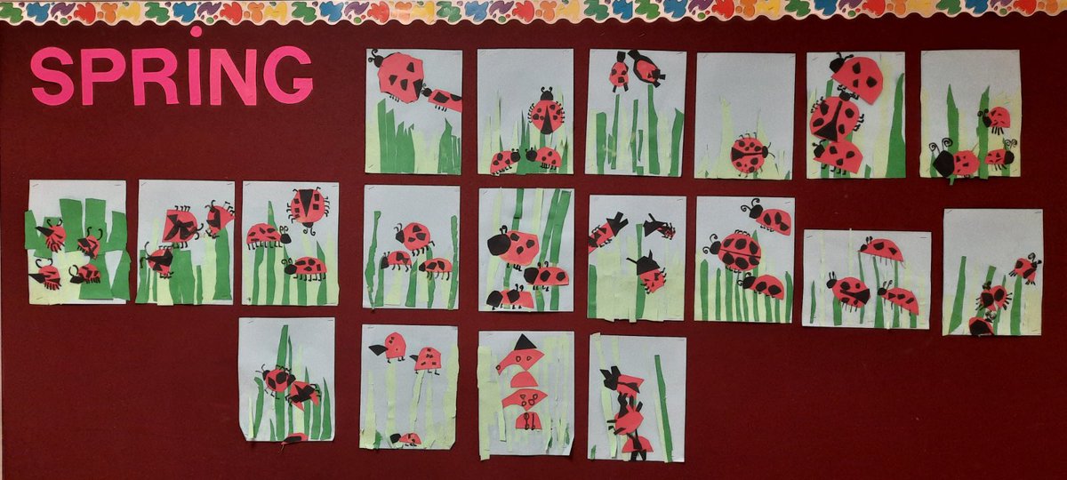 Spring Art in kindie &amp; primary at SIB!
