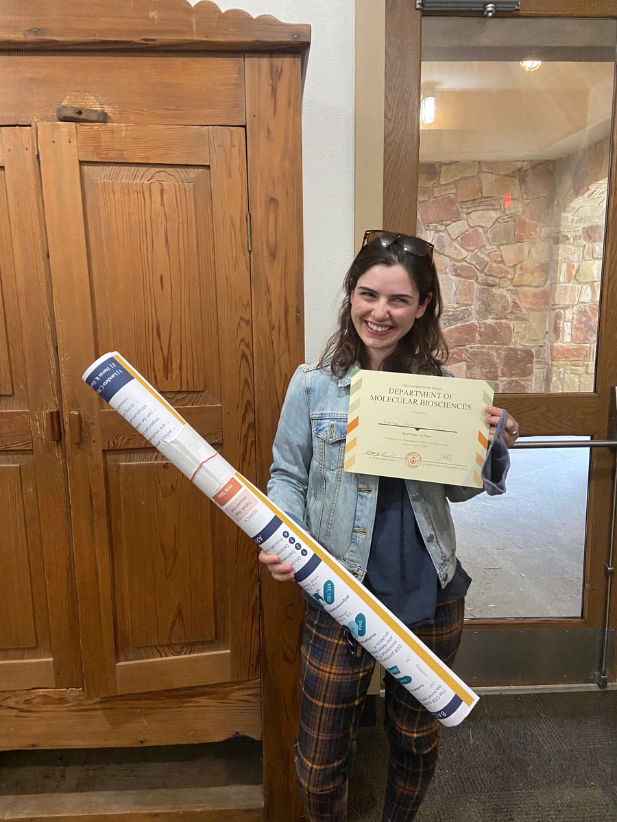 Despoina Mavridou (@bondssbond) on Twitter photo Proud of Dr Sabrina Slater for winning first poster prize at our departmental retreat! A lovely day out and very cool science all round. <a href="/ut_mbs/">Molecular Biosciences</a> <a href="/TexasScience/">NaturalSciences @ UT</a> Proud of Dr Sabrina Slater for winning first poster prize at our departmental retreat! A lovely day out and very cool science all round. <a href="/ut_mbs/">Molecular Biosciences</a> <a href="/TexasScience/">NaturalSciences @ UT</a>
