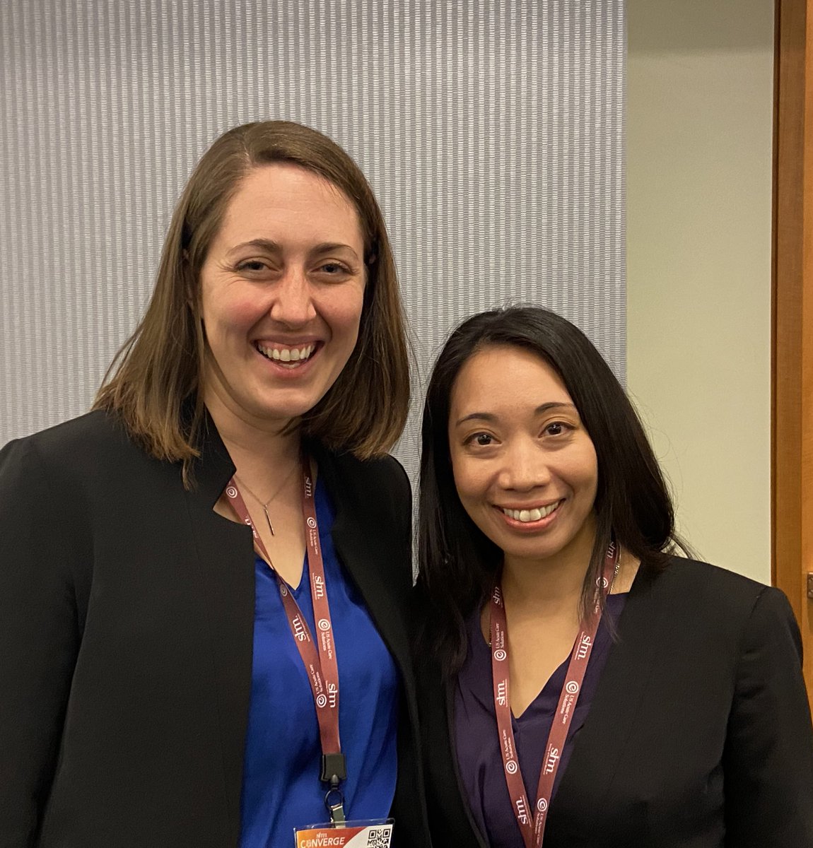 MPAcadHosp's tweet photo. We did it! So fun giving this talk on Inpatient Pediatric to Adult Healthcare Transition at #SHMConverge @SocietyHospMed with @ann_tantoco! We missed you, @AJenkins_MD! https://t.co/dOHBLPFTYz