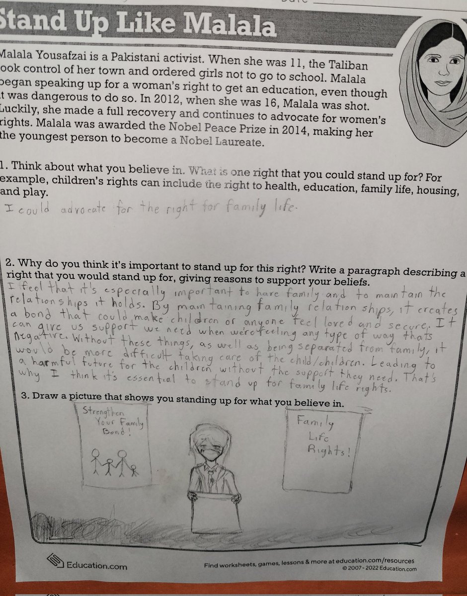MMOSSY24's tweet photo. Students we asked to think of a right/cause that they were passionate about and why... #BLM #familyrights #AnimalRights #istanduplikeMalala  #ps24jc https://t.co/XDOrAcrM7k