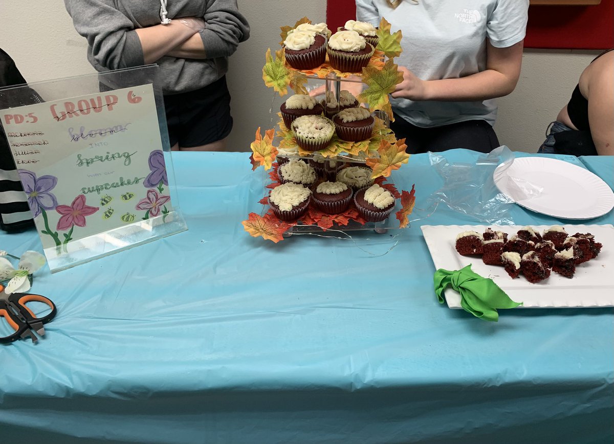 CentennialCuli1's tweet photo. 5th Period Cupcake Wars today!! Very creative cupcake displays this semester! #CoyotePride https://t.co/2WHQ5Q41jR