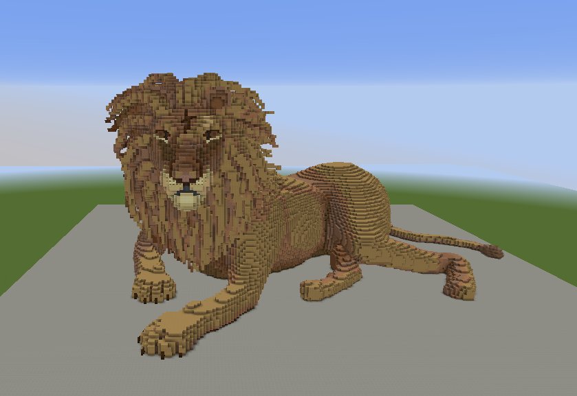 CachalotDodu's tweet photo. Lion réalisé pour @PaladiumPVP 🦁

D'autres organiques sont à venir très bientôt..

GIF de la réalisation du lion en commentaire ⬇️, merci à @calixtas1 pour celui-ci

#Minecraftbuilds https://t.co/GqfKvetixb