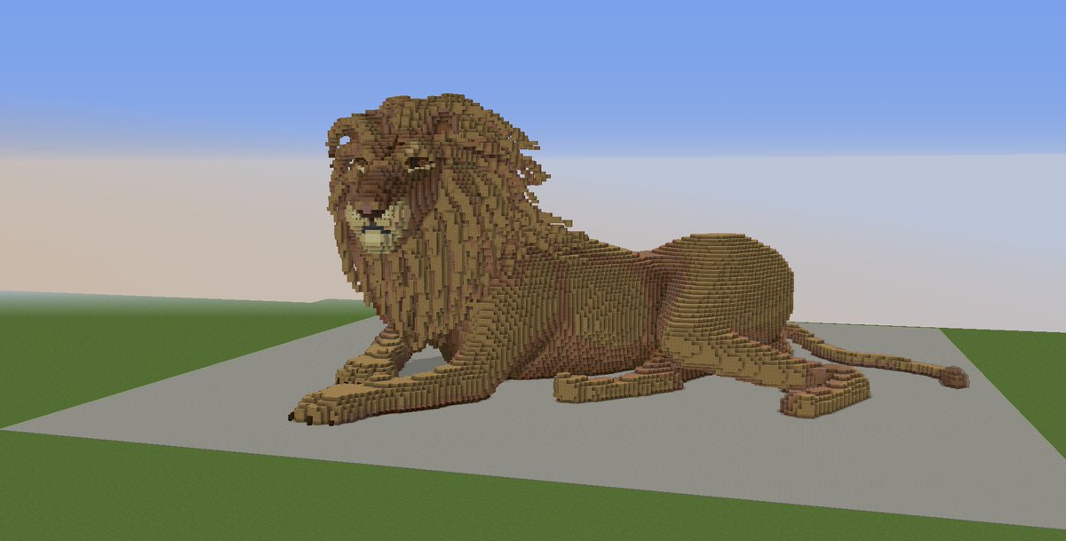 CachalotDodu's tweet photo. Lion réalisé pour @PaladiumPVP 🦁

D'autres organiques sont à venir très bientôt..

GIF de la réalisation du lion en commentaire ⬇️, merci à @calixtas1 pour celui-ci

#Minecraftbuilds https://t.co/GqfKvetixb