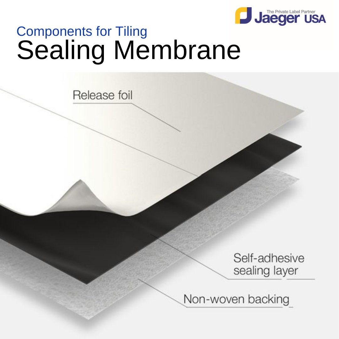 UsaJaeger's tweet photo. A waterproofing membrane is a thin layer of water-tight material that is laid over a surface. This layer is continuous and does not allow water to pass through it.

https://t.co/RXlcbJrfqR #waterproofmembrane #jaegerusa #privatelabel #tile #installation #interiordesign #madeinusa https://t.co/aWSy2QEe1H
