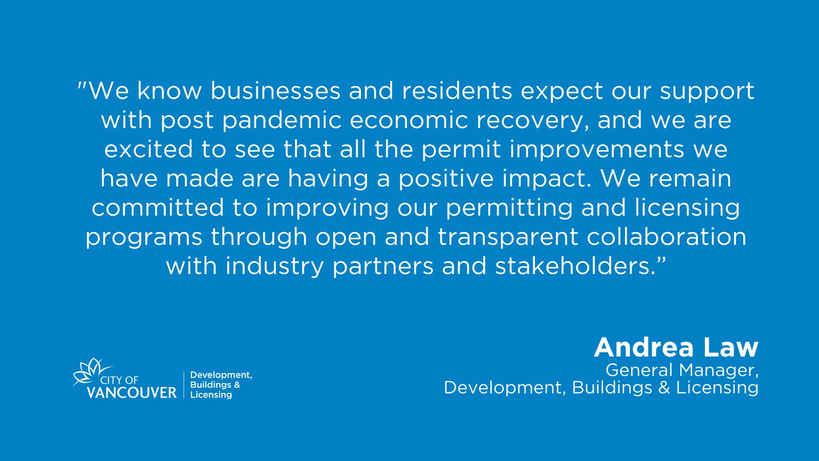 City of Vancouver on Twitter "Permitting changes are speeding up the