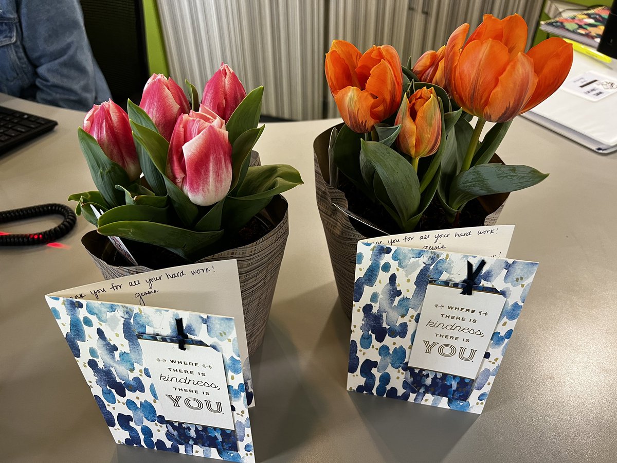 McCormickMSLib's tweet image. McMormick Middle School showed appreciation to the librarians today. It’s good to be a Tiger! Thank you McCormick! #McCormickTigers #HaysLib