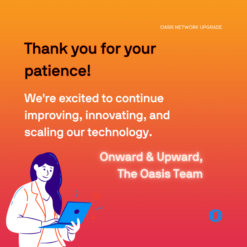 OasisProtocol's tweet photo. The Damask Upgrade for the Oasis Network has been approved! 🚀

Please expect the network to halt on April 11th at 8:30AM UTC with services unavailable (Wallets, Block explorers, ParaTimes, On-Chain Transactions w/ DApps) until upgrade completion 💯

Read more about Damask 👇