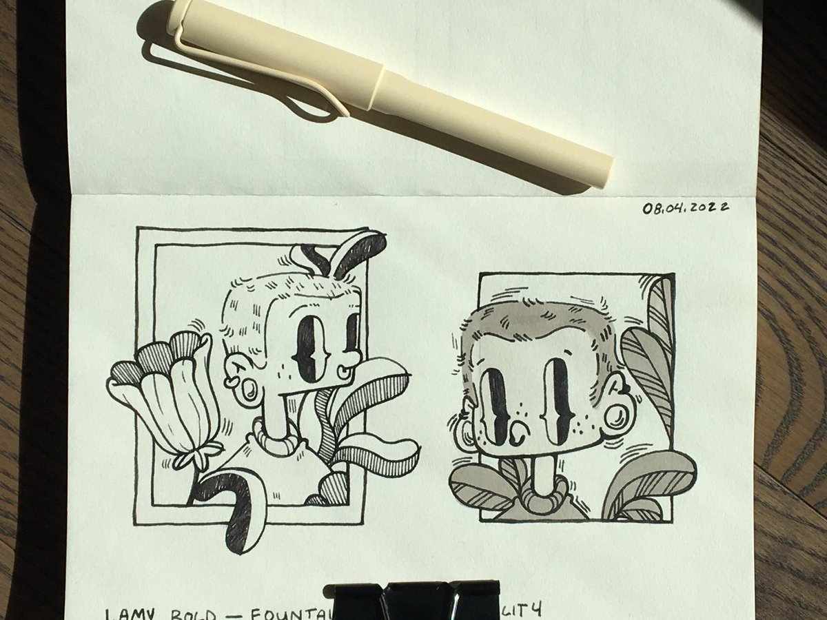 FauxYellow's tweet photo. Treated myself to a pen I’ve wanted for a while in celebration of being accepted to grad school and I’m enjoying it immensely. https://t.co/SAlQY9p9lm