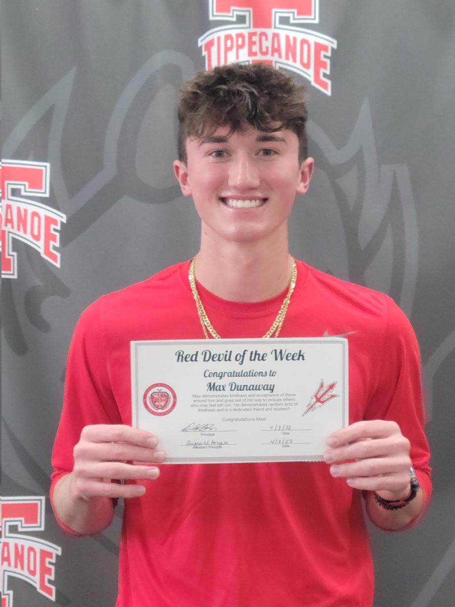 Congrats to Max Dunaway for being named Red Devil of the Week.