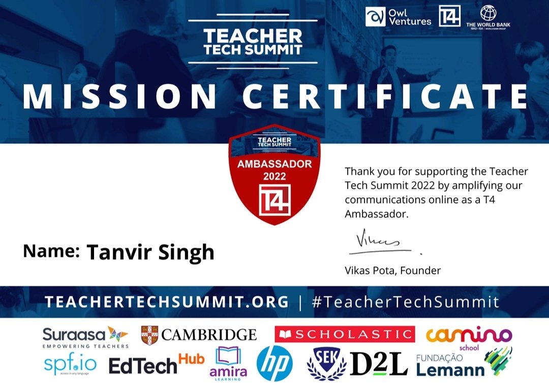 #T4Ambassador #TeacherTechSummit
