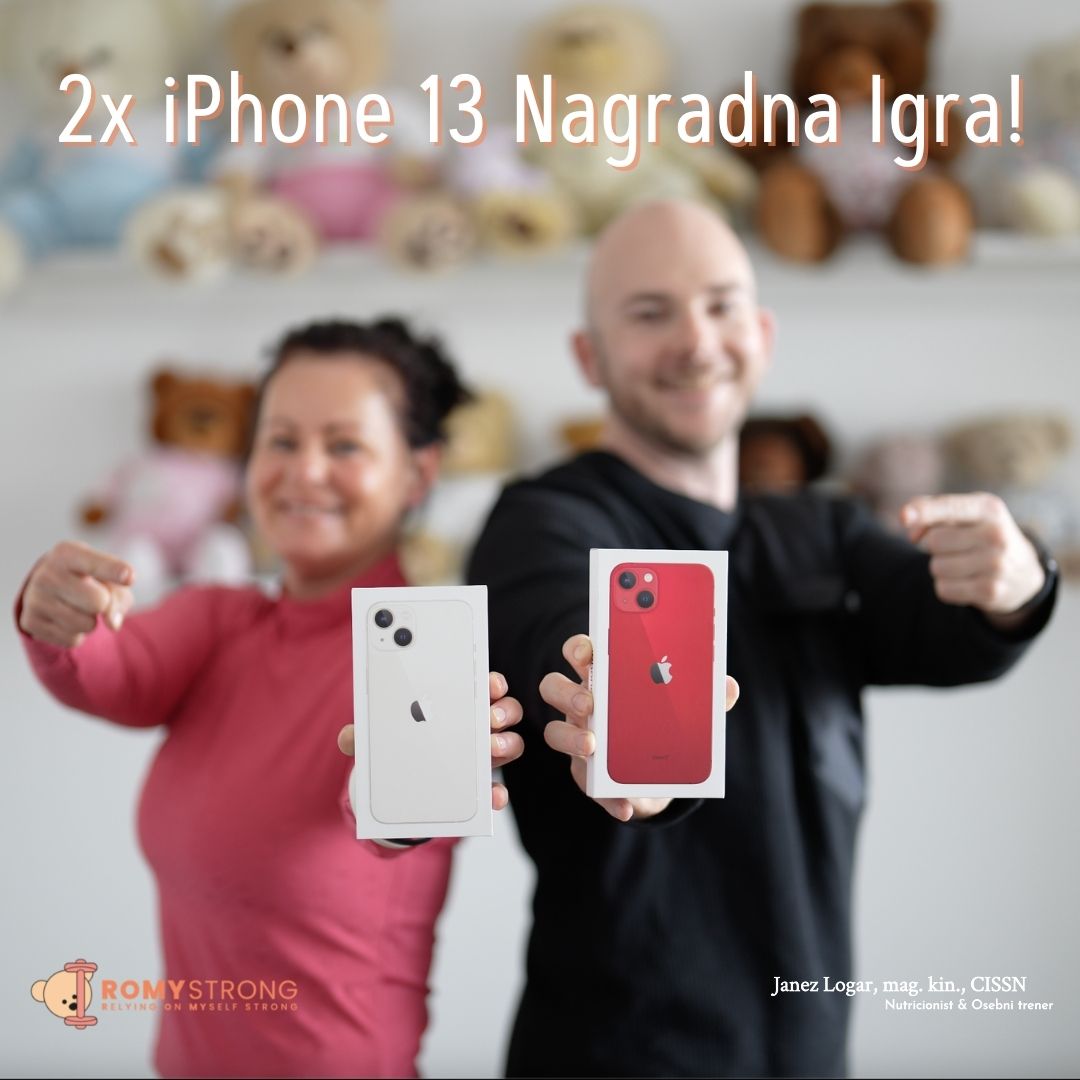 romy_strong's tweet photo. 🍎 3. ROMY Strong NI se je 8. aprila končala ... in isti dan se začenja NOVA‼️ 📱📱 V tej nori nagradni igri Romy in Janez podarjava DVA pametna mobilna bisera - rdeč in bel iPhone 13! 🤩Vse izveš na https://t.co/X0iTTMqO7l 
#nagradnaigra #giveaway #apple #iphone13 #ROMYStrong https://t.co/gjhWLhboev