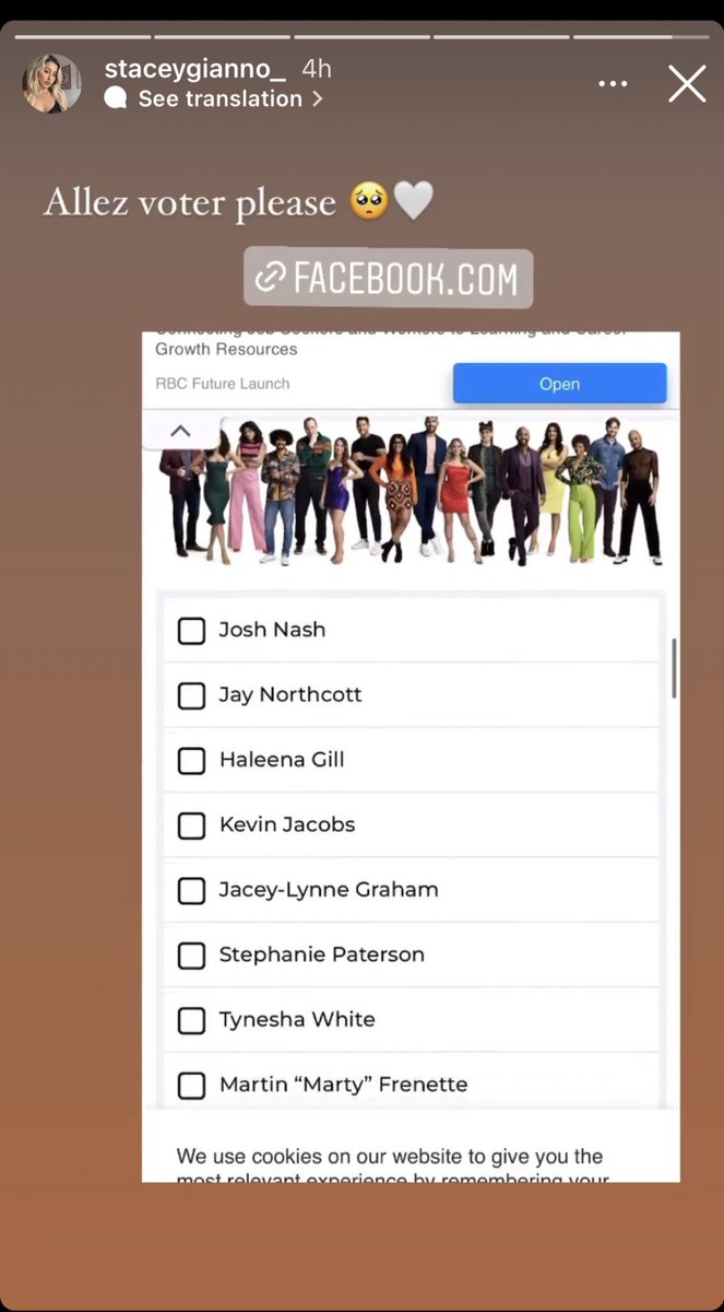 bbcan_news's tweet photo. If #Gino suddenly becomes #1 on that favorite houseguest poll it’s because his sis is campaigning for him on her Instagram account with +130k followers. Her boyfriend is also making stories telling ppl to go vote for him. He has over 90K followers lol. 

#BigBrotherCanada #BBCAN https://t.co/bZubDAV10U