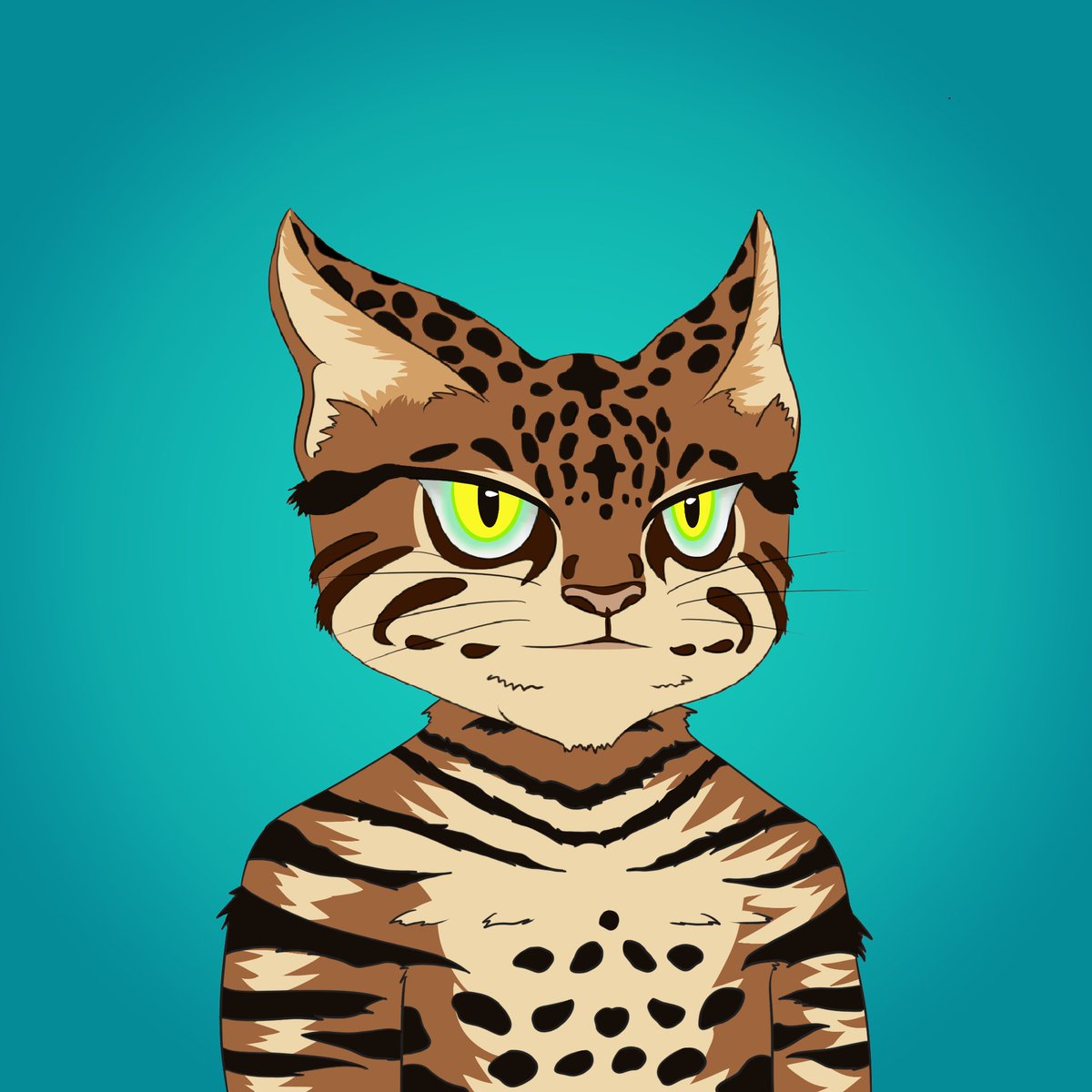 "They are most active at dusk and sleep a lot during the day."  Similar to your cats at home! 🐈

Hello #Algorand! We're so glad to be here!😸

#ALGO #algofam #AlgoNFT $algo #NFTCommmunity