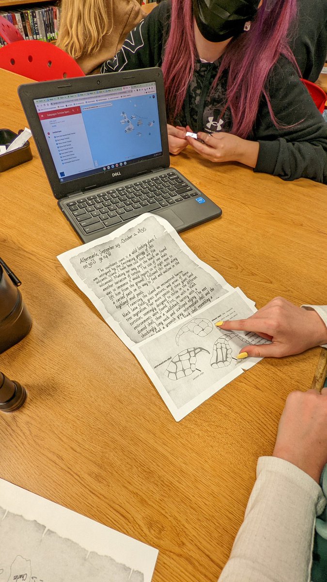 nhs_dotson's tweet photo. Breakout Boxes in the Library with Mrs. Ditch's class for some Friday learning fun. #breakoutedu #nhslionpride @NHSLionslibrary https://t.co/3uNdOcw4ga