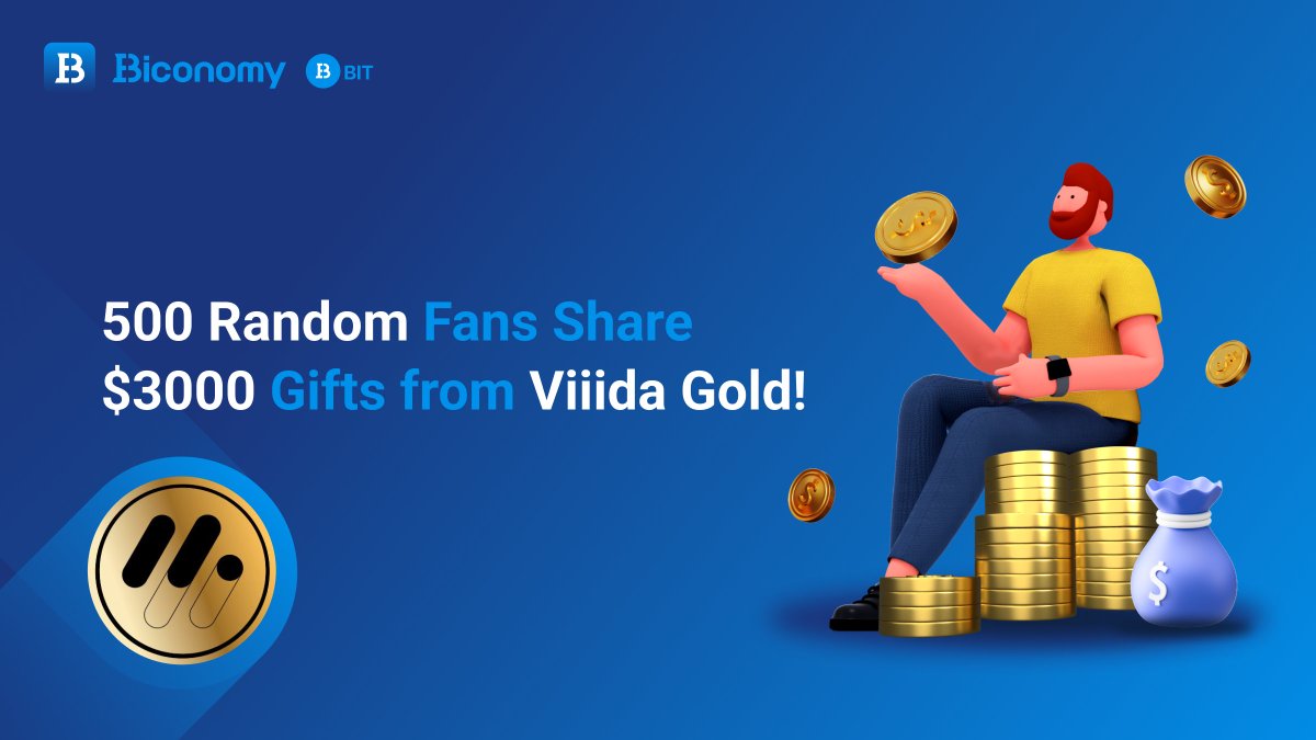 BiconomyCom's tweet photo. In celebration of the listing of the @VIIIda_Gold project
free gifts are being given away💸

☑️ Complete all tasks https://t.co/zE7ZLtN1QB 
☑️ RT&amp; Comment with #AUV #viiidagold #Biconomy #BiconomyExchange #BITToken and tag 3 friends
💰500 Fans will share $3000 in #AUV tokens💰 https://t.co/RgKbeUmoKe