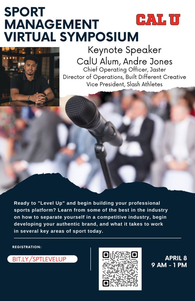 SLynn46's tweet photo. An excellent Virtual Symposium put on by the @CalUofPA Sport Management program.
It was great listen to all of the awesome ventures @AndreJJones has been up to in the sports business world during the past couple years.
#SportManagement #Symposium #CalUForLife https://t.co/6PadPP2sMD