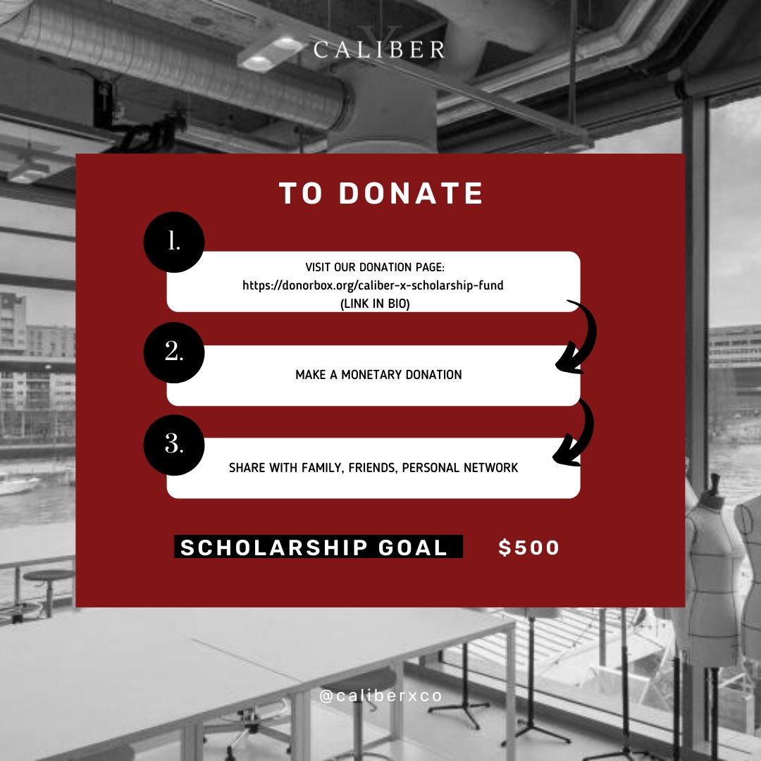caliberxco's tweet photo. Our fundraising goal is to reach $500. Once funded, the application will be made available to the students with more information to follow. 

To Donate and/or Share, please click the link &amp; share the thread ❤️ https://t.co/3XyVo2aa6F