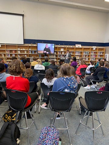 Thanks <a href="/nfischerauthor/">@nanfischerauthor</a> for joining FHC! <a href="/MrsLaRue_FHC/">Mrs. LaRue</a>, <a href="/CoachSBaize/">Sheri Baize</a>, &amp; <a href="/MrsFry_FHC/">Melissa Fry</a>'s students had an amazing time! If you haven't read Speed of Falling Objects, come check it out at <a href="/FHCLIBRARYLC/">FHC LEARNING COMMONS</a>. Thanks <a href="/mainstreetbooks/">Main Street Books</a> we have the book with author's signature available to buy!