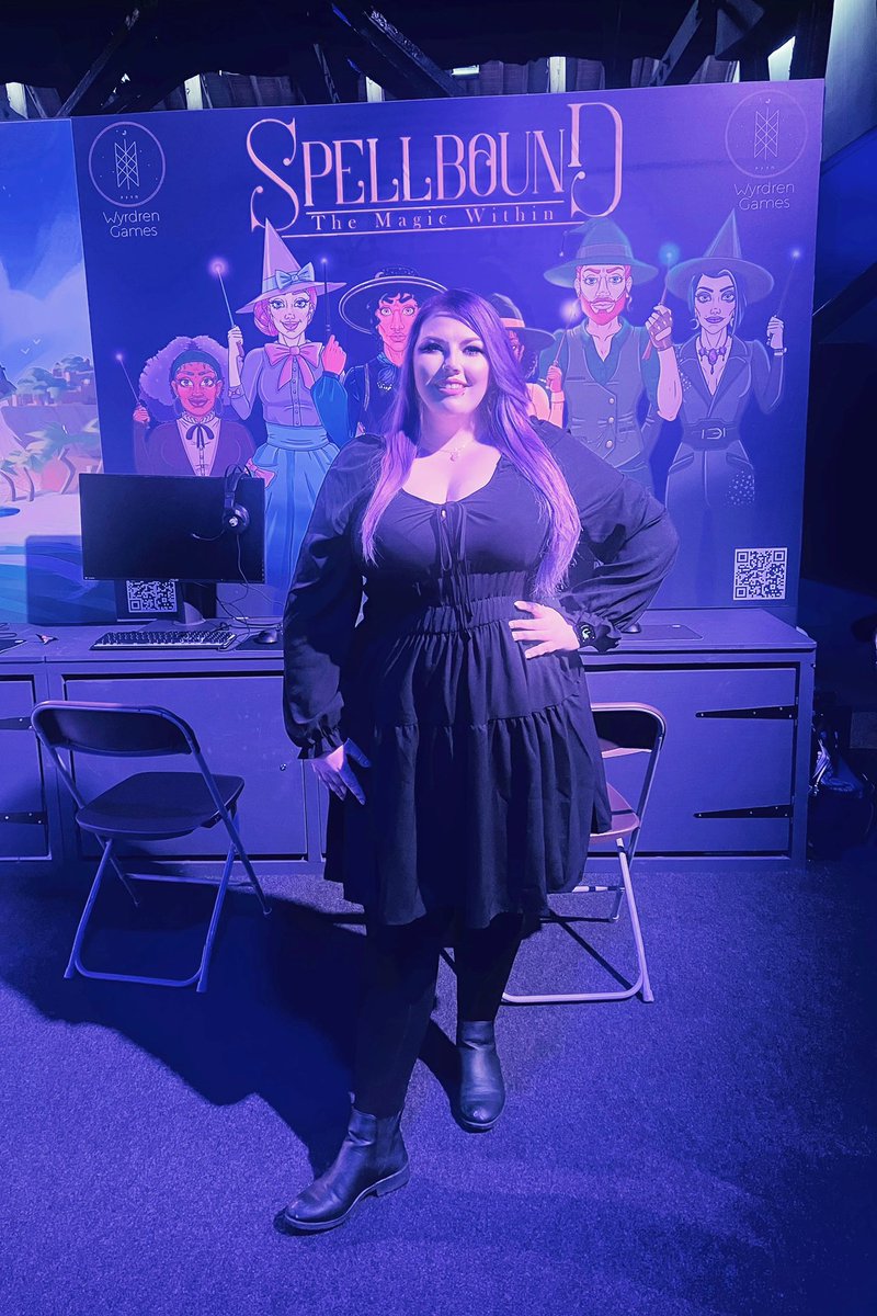 SallyGameDev's tweet photo. Day 2 of @wasdlive over for me, had some amazing conversations about Spellbound: The Magic Within, diversity and inclusion in the games industry!
#indiegame #indiegamedev #gamedev #wyrdren #wasdlive #spellboundTMW #indiedev #games https://t.co/zwHfI7R9Yo