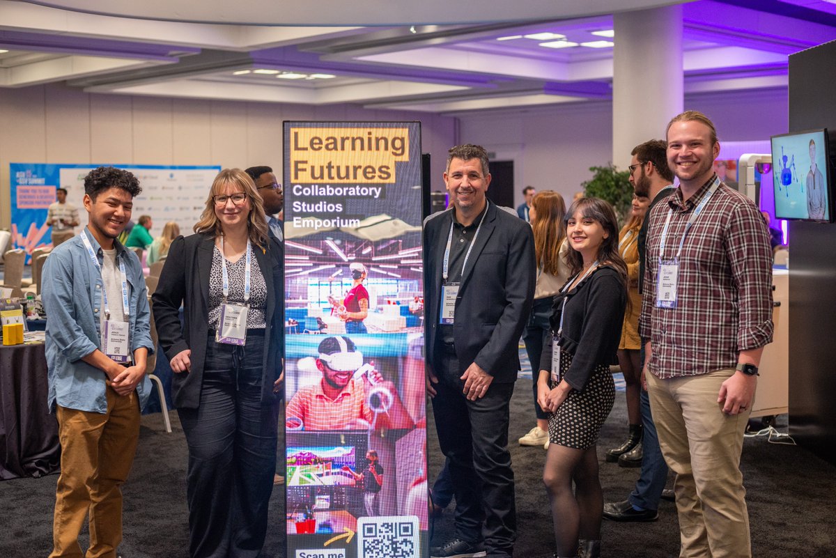 ASUTech_story's tweet photo. That's a wrap for #asugsvsummit - congrats to all at @ASU and @gsvventures!

UTO team members joined to share about our work in #XR, #VR and #AR, digital wallets and more.

Photographer Mike Sanchez gives a look at the collaboration, innovation and exploration that took place ⤵️ https://t.co/3pyk4fdCs5