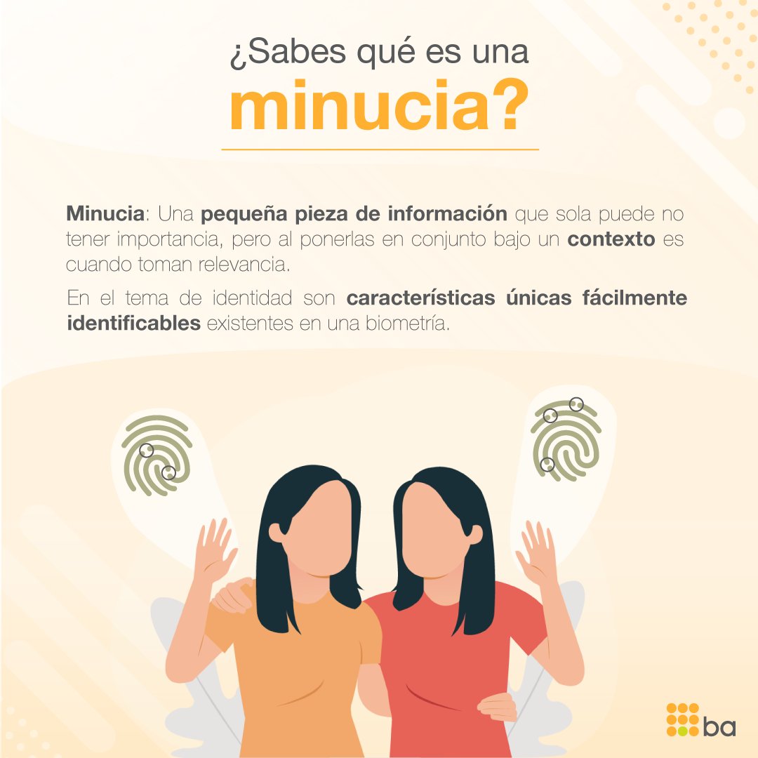 Bioap's tweet photo. ➡️ Esto es una minucia ¿Ya las conocías?, una pieza clave para el registro e identificación de las identidades, para más información: https://t.co/0GRlBAiqdG #Minucias #BiometríaAplicada #Biometría #EresÚnicoEresTú #TodosSomosBA #Identidad https://t.co/GxgskVhz9m
