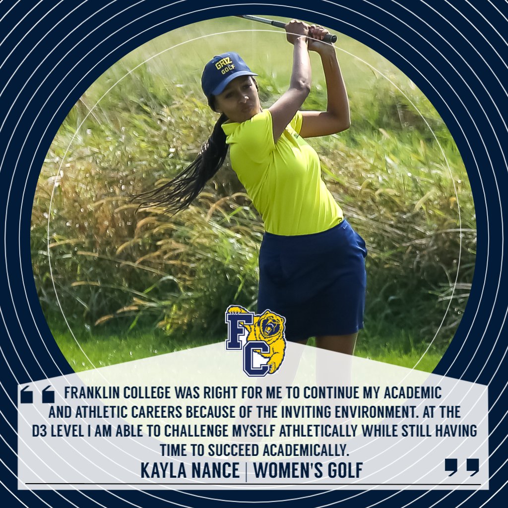 FCGrizAthletics's tweet photo. The final day of #D3Week means we get to hear from our final group of FC student-athletes on #WhyD3 and #WhyFC was right for them. Hear from both @FCGrizXCTF cross country teams and @FCGrizWGolf. #TeamGriz https://t.co/bdO9WL1JhI