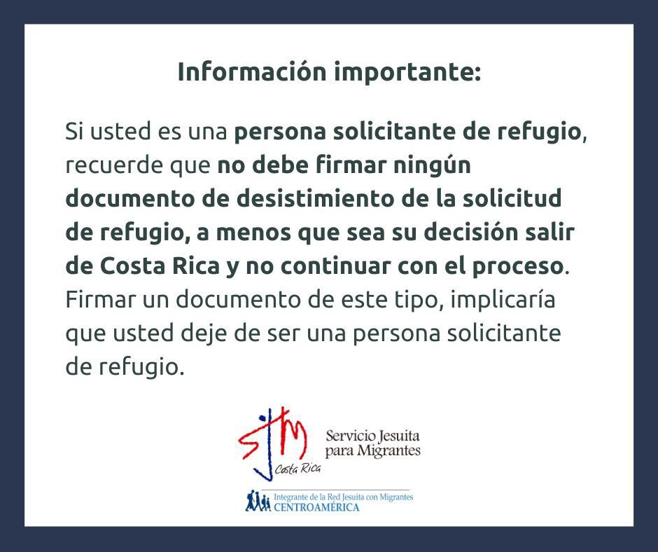 AnnieRO10's tweet photo. Si usted es una persona solicitante de refugio o con refugio aprobado, tome en cuenta esta información de interés: https://t.co/JFHKhJOtJu