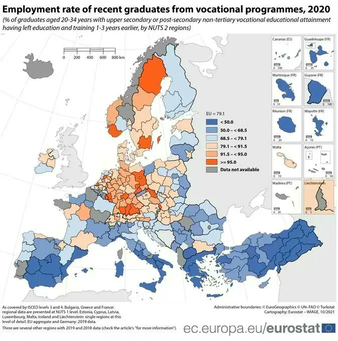 Luca_Gualtieri1's tweet photo. #Eurostat ci dice che le tre regioni europee in cui per i neo laureati è più difficile trovare un #lavoro si trovano in #Italia: sono #Sicilia, #Calabria e #Campania. https://t.co/47Uym0him4