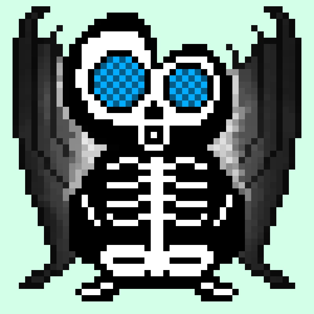 AbArt_ist's tweet photo. Fear me...
#nft #NFTCommunity #crypto #cryptofly #fly #flyart #art #artist #nftart #NFTs #cryptonft #Pixel #pixelart #NFTCollection
#NFTProject #nftpixel #skeleton https://t.co/mY5qQbk8RR