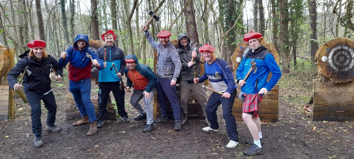 Absolutely brilliant day with an awesome bunch of Stags ! 🔥 🪓🎯
...I'm still waiting for my invite for a pint! 😆🍺

#stagdo #Bridgend