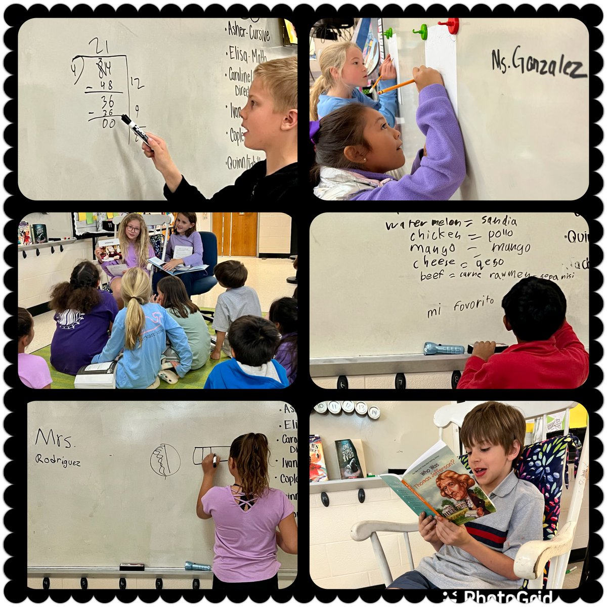 I highly recommend “TEACHER DAY OFF” as an incentive/reward for Ss. They took over the classroom and came prepared. #WinWin They taught: #Math, #ELA, #Art, #ForeignLanguage, and #Cursive! #FutureLeaders #FutureTeachers <a href="/MCPSsandcastle/">MCPS</a> #EmpowerStudents