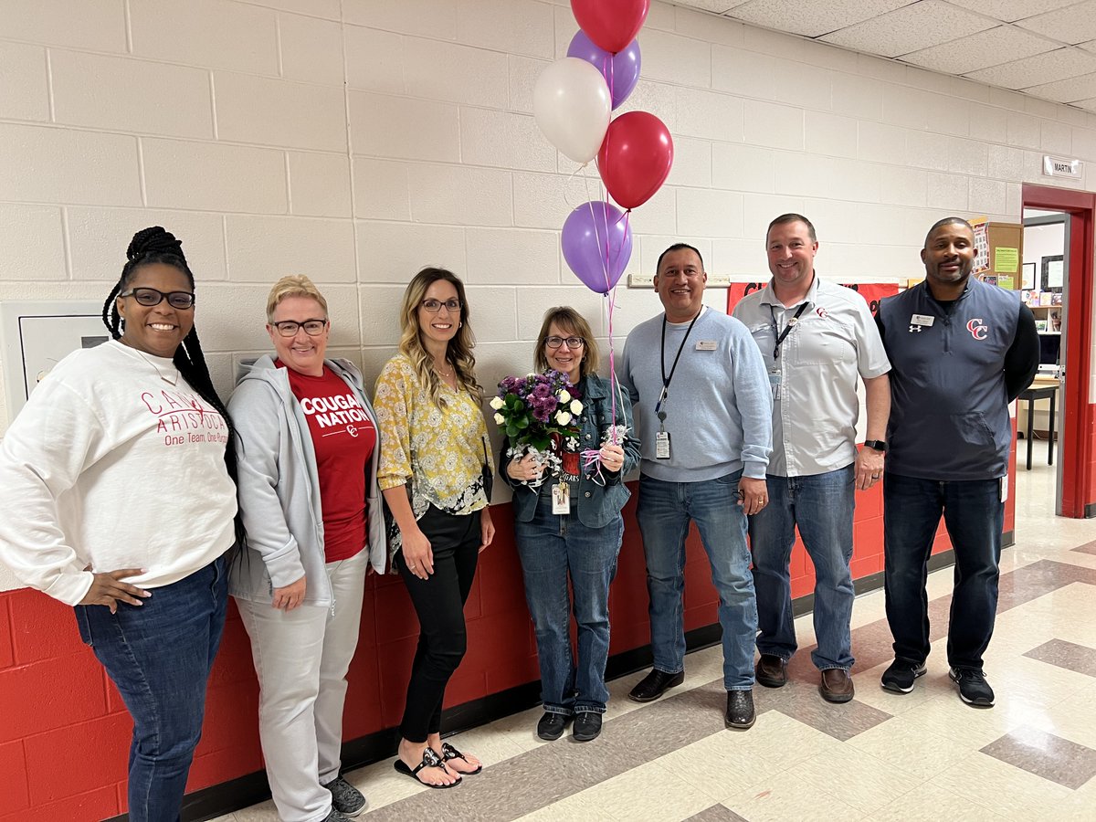 canyonhscougars's tweet photo. We are very excited to announce that Tanya Livingston has been selected as the 2021-2022 CHS Teacher of the Year! #CougarNation

@DavissonDustin @MrsWoodrom @CHSNoMoARDs @RoccoDePiro @ReneArmendariz7 @83playmaker @sdavis1908 @TanyaWisernow @Supt_comalisd @cisdnews https://t.co/A0poFNDSgb