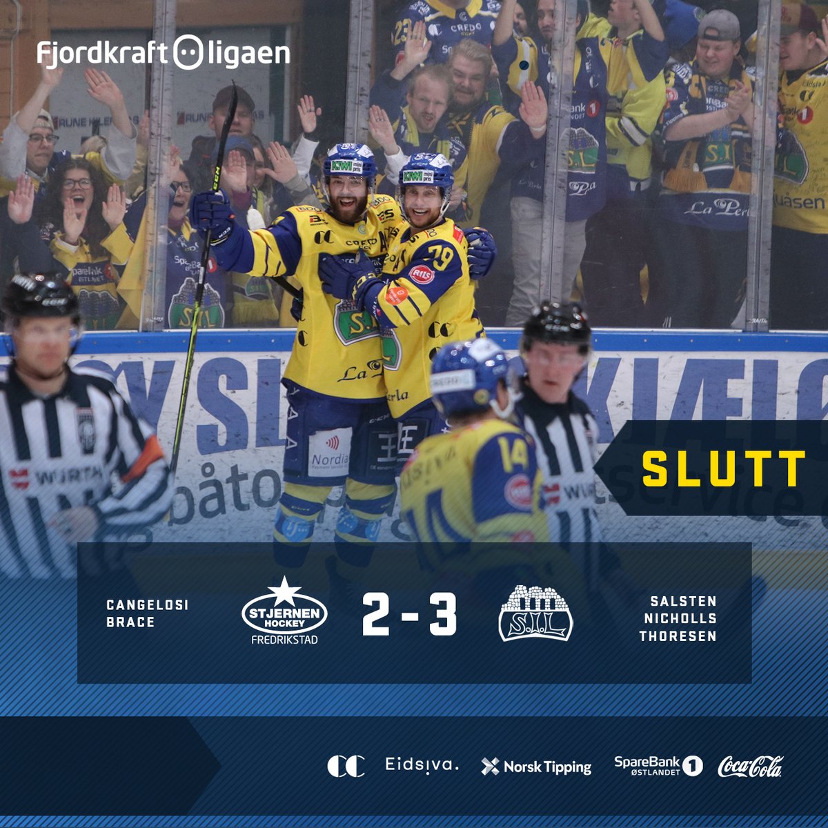 FINALEKLARE! 4-1 i kamper mot <a href="/StjernenElite/">Stjernen Hockey</a>!!! Vi takker Stjernen for serien og ønsker god sommerferie! #2hockey #storhamargutta
