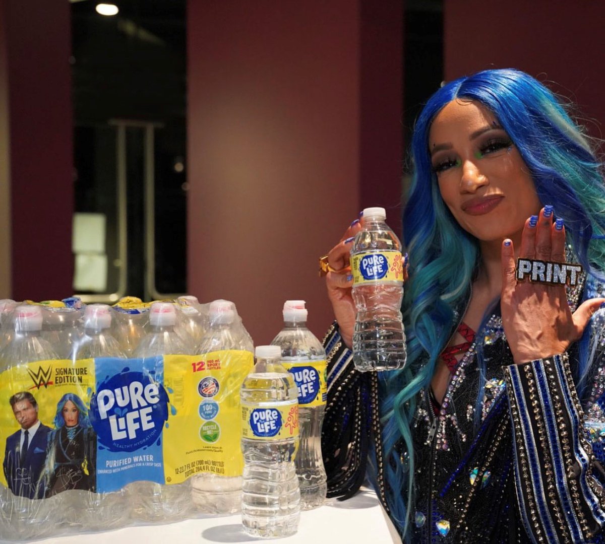 New look, same great tasting 100% pure quality water &amp; WWE Superstar @sashabankswwe has taken notice! 

Have you spotted our new @wwe signature edition packs in store? 
.
.
.
#PureLife #DrinkPureLife