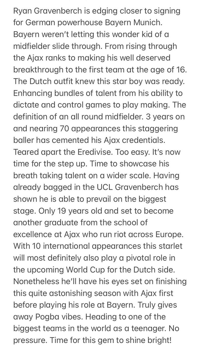 Ryan Gravenberch. Next up.