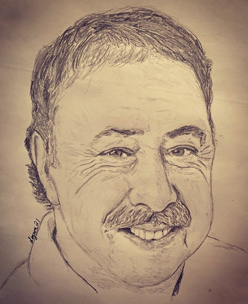 Emotional stuff watching these Jerry Remy clips on NESN. I drew this this past winter. A tribute sketch was the least I could do for the decades of entertainment and baseball knowledge he brought into our homes. 🙏 #RedSox #JerryRemy