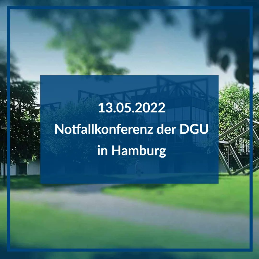 Jetzt anmelden zur Notfallkonferenz der DGU in Hamburg. In Kooperation mit dem <a href="/SanDstBw/">Sanitätsdienst der Bundeswehr</a> und der #DGWMP. Online oder vor Ort teilnehmen am 13.05! Schwerpunkt wird die zivil-militärische Zusammenarbeit sein.  Anmelden auf bit.ly/30f7fNW #Unfallchirurgie