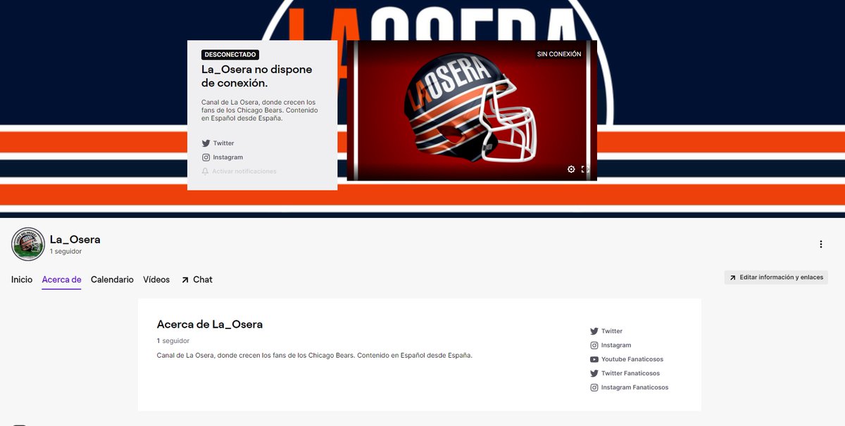 LaOseraFan's tweet image. Desde el canal de #Twitch tenéis acceso a todas las plataformas de #LaOsera pero por supuesto también a las plataformas de nuestros hermanos @fanaticososcom.

No os va a faltar contenido. Puro Bears pero también #NFl