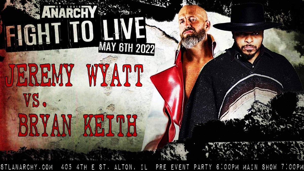 stlanarchy's tweet photo. New Fight Announcement!!! Former Gateway Heritage Champion @jeremywyatt1 will fight one of the biggest stars in the state of Texas @bountykeith . Tickets at https://t.co/V5S8GGjTLP. https://t.co/kQAI9UpRNw