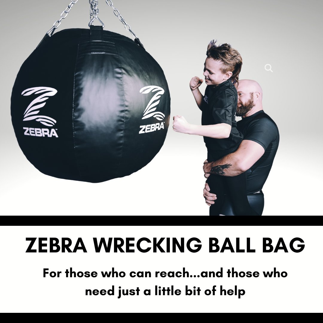 Our Wrecking Ball Bag works for all sizes, but may require #teamwork ⁣
#zebramats #trainwithconfidence
zebraathletics.com/product/zebra-…