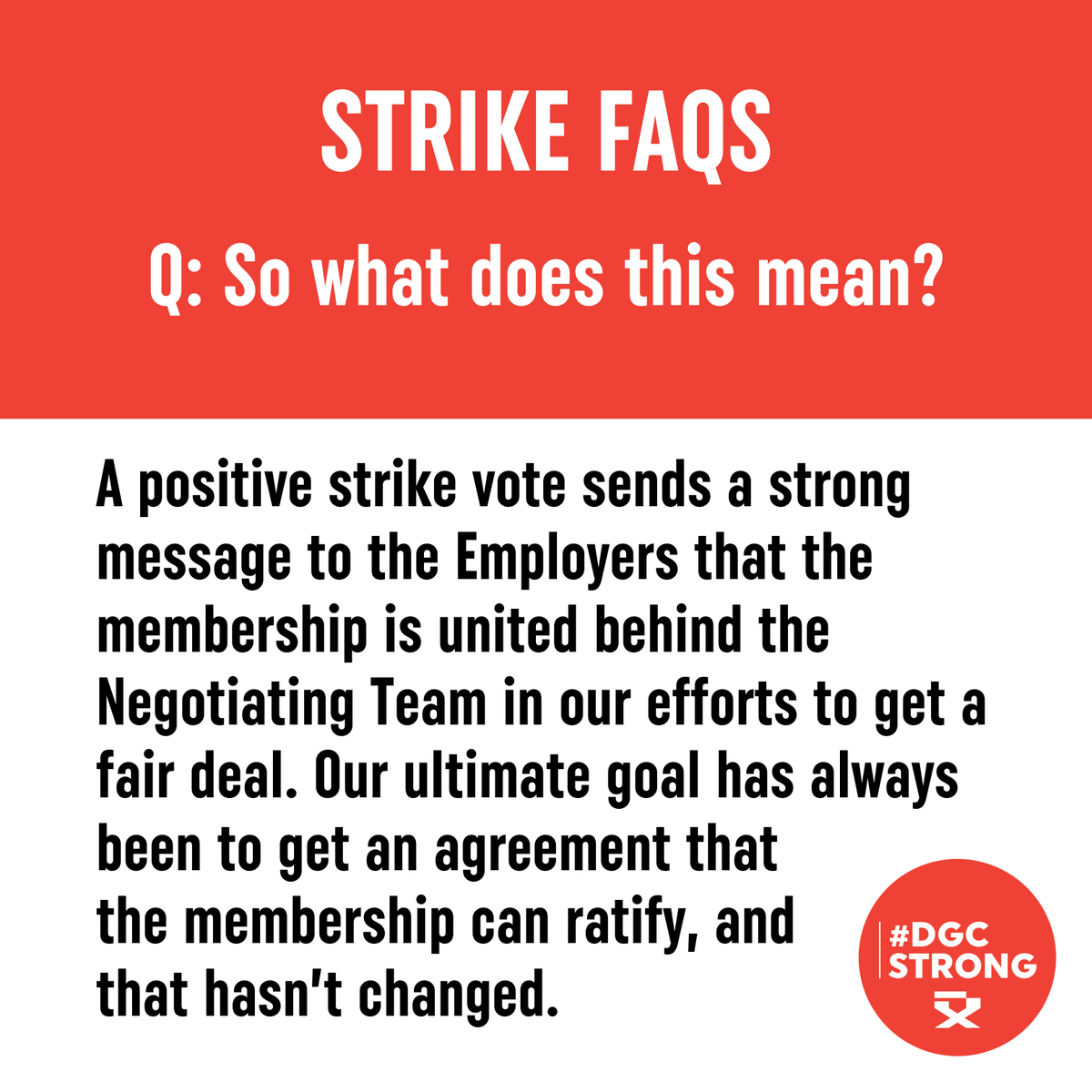DGCBC's tweet photo. 92.2% of DGC BC Members and eligible Permittee Logbook Holders voted yes for our first-ever strike mandate! We know many of you will have questions about what this means. #DGCStrong #DGCStrikeMandate #DGCStrongerTogether
Visit https://t.co/pyMIZRXsMG for more FAQs. https://t.co/an8MWAmLFk