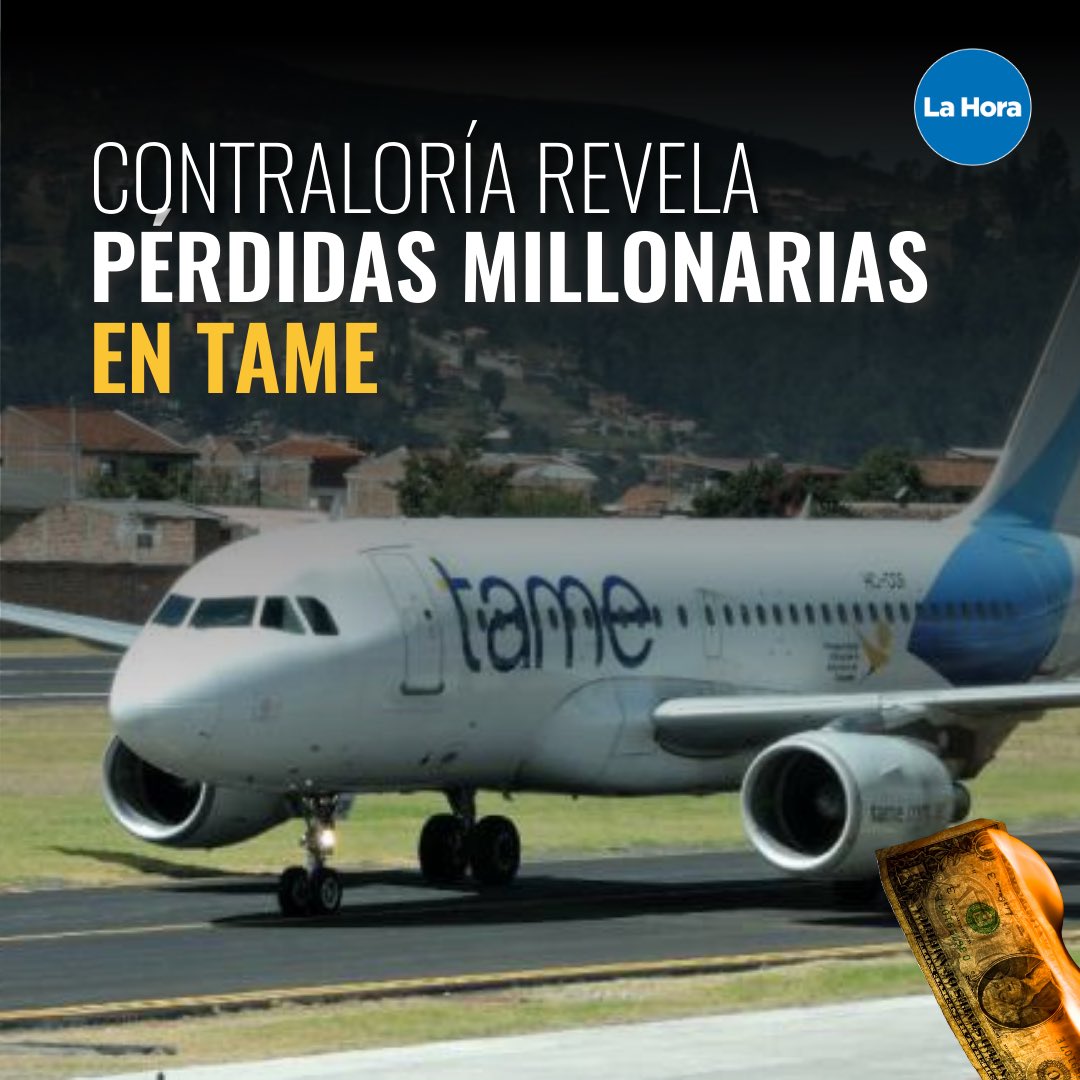 lahoraecuador's tweet photo. .@ContraloriaECU estableció responsabilidades civiles culposas en contra de siete exgerentes generales de #Tame. Te contamos 👉🏽 https://t.co/AcVUt1dkq3 https://t.co/irMmrtdN9P