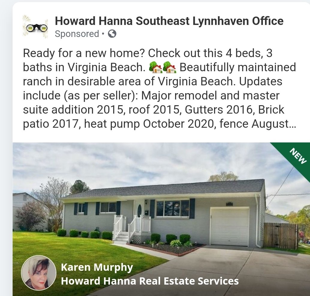 MurphyRealtor's tweet image. New to the market! Contact me for your private viewing of 535 Gotham Rd, VB 23452 (757.739.3879)