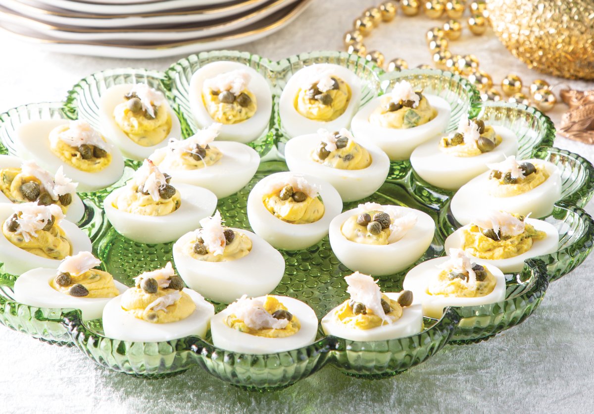 CookinLouisiana's tweet photo. A Southern-favorite appetizer with big New Orleans flair. ⚜️ #Crab #Ravigote #Deviled #Eggs https://t.co/4Ss326Q848
#Louisiana #crab #ravigote #deviledeggs #eggs #appetizer #southernrecipes #southerncooking #easyrecipes #Easterrecipes #Eastercooking https://t.co/Peu1FE45oC