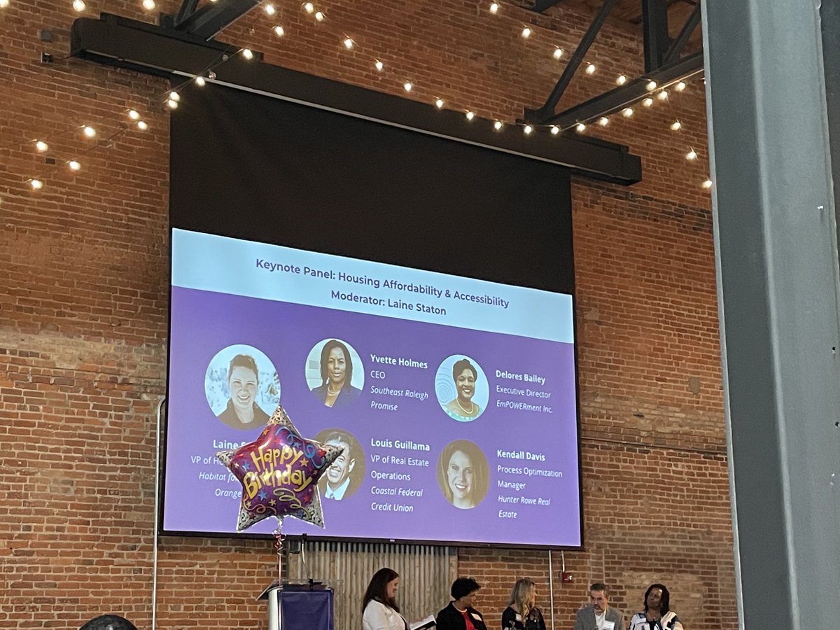 Excellent panel of experts speaking about the Triangle’s affordable housing crisis. #ltthrive22 ⁦<a href="/LeadershipTri/">Leadership Triangle</a>⁩ ⁦<a href="/TriComFdn/">Triangle Community Foundation</a>⁩