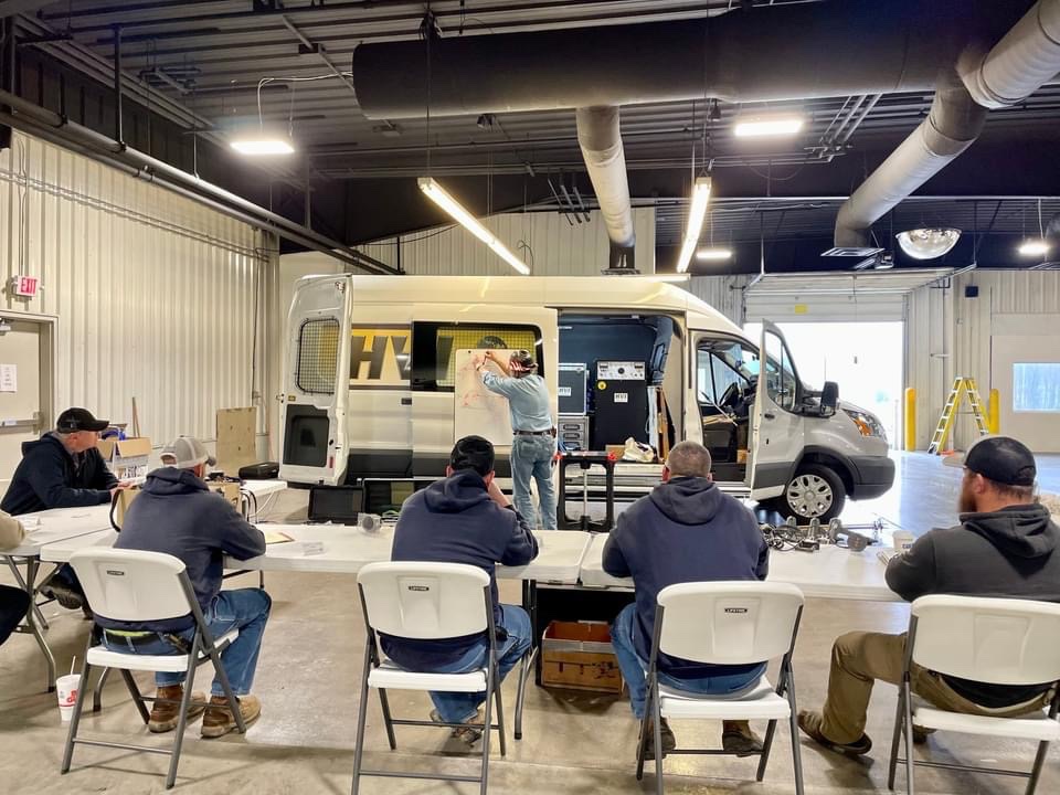 8 Apprentices from 5 member utilities successfully completed their IMEA 613 Advanced Construction and Maintenance Workshop in Scottsburg, IN.  The Advanced Workshop is the finish before the top out exam.
Congratulations! 
Special thanks to Scottsburg Electric. 
IMEA PROUD!!
